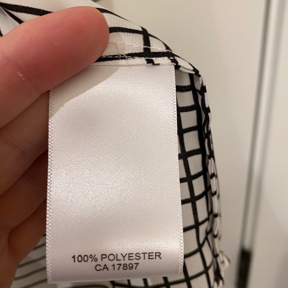 Banana republic ‘window pane’ blouse size s - Picture 5 of 5